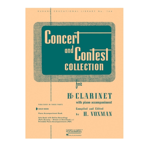 Concert and Contest Collection for Bb Clarinet - Piano Accompaniment