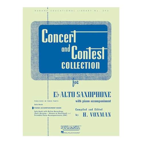 Concert and Contest Collection for Eb Alto Saxophone - Piano Accompaniment
