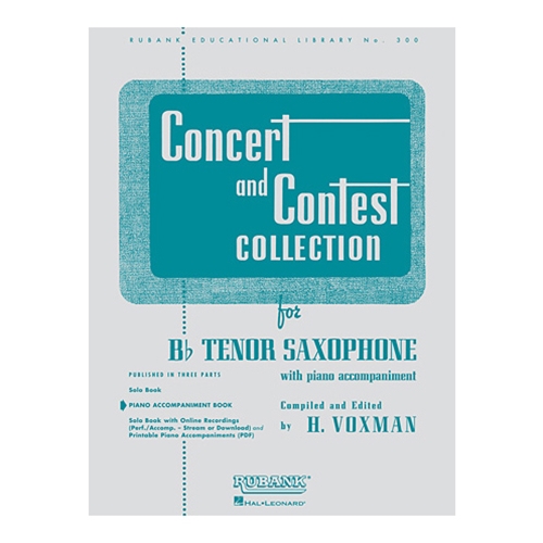 Concert and Contest Collection for Bb Tenor Saxophone - Piano Accompaniment