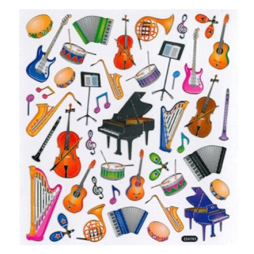 Aim Gifts AIM29521 Music Instrument Stickers