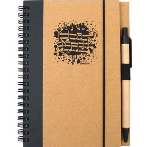 Aim Gifts 48903 Recycled Notebook with Pen