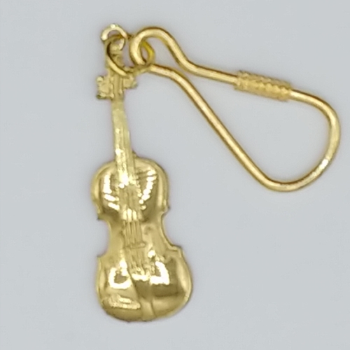 Aim Gifts AIMK74B Brass Violin Keychain