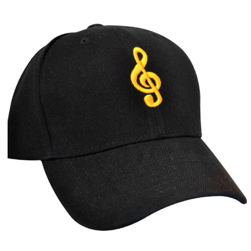 Aim Gifts AIM6407 G-Clef Black Ball Cap