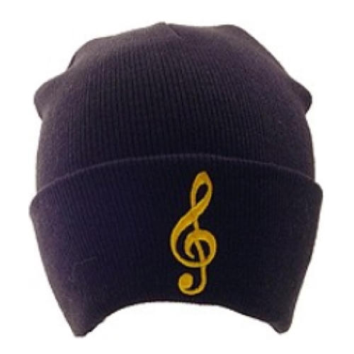 Aim Gifts AIM71838 G-Clef Winter Hat - Black