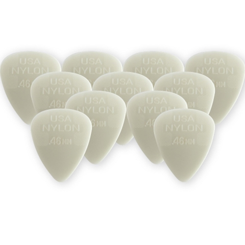 Dunlop 44P-0.46 Nylon Standard Guitar Picks 12-pack - 0.46mm (White)