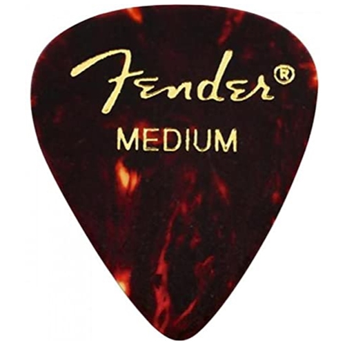 Fender 12351MS Medium Celluloid Guitar Picks - Shell 12-pack