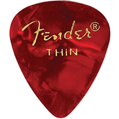 Fender 12351TS Thin Celluloid Guitar Picks - Shell 12-pack