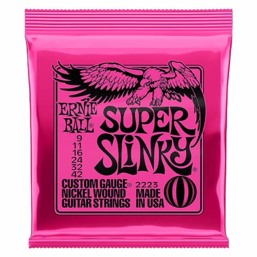 Ernie Ball 2223 Super Slinky (.009) Electric Guitar String Set