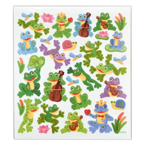 Aim Gifts AIM29597 Frog Musicians Stickers