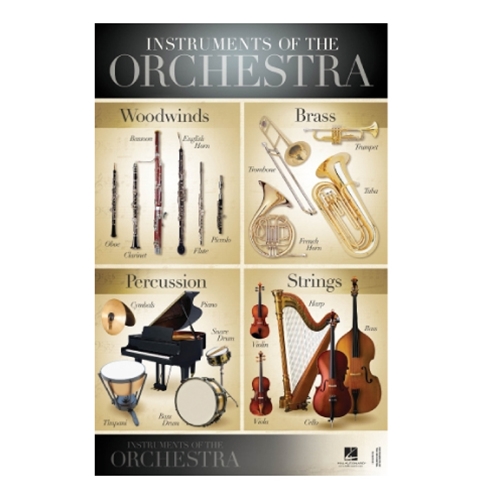 Instruments of the Orchestra - 22x34" Poster