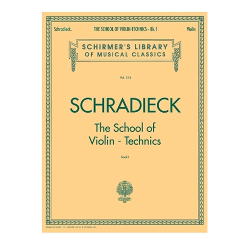 Schradieck: School of Violin-Technics, Book 1