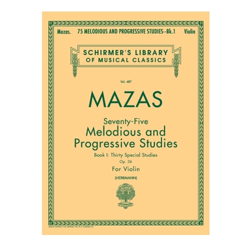 Mazas: 75 Melodious & Progressive Studies, Op. 36 - Book 1 for Violin