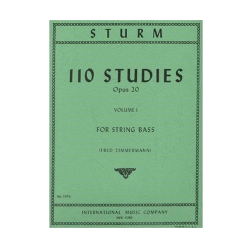 Sturm: 110 Studies, Op. 20, Vol. 1 for String Bass