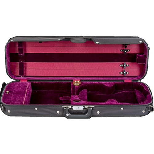 Bobelock B16002ES-1-BKR 4/4 Violin Suspension Case - Black/Red
