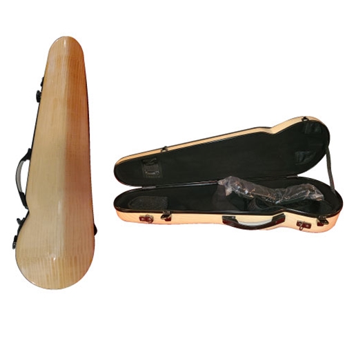 Maple Leaf C8500VN-CM 4/4 Violin Fiberglass Case - Curly Maple