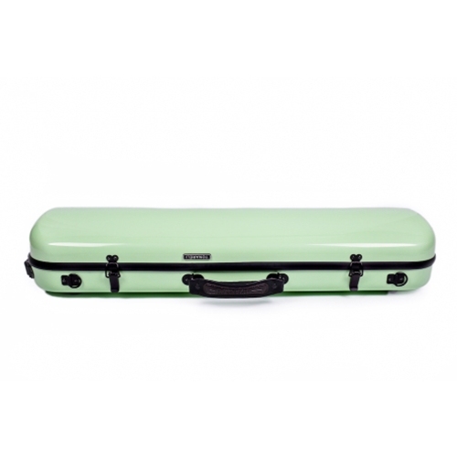 Tonareli VNFO1003+ 4/4 Violin Fiberglass Oblong Case with Pocket - Mint Green