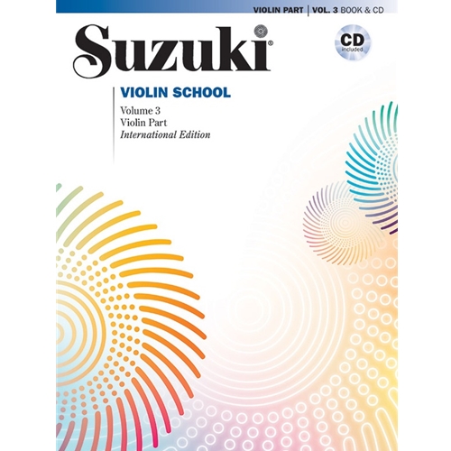 Suzuki Violin School International Edition, Volume 3 - Book/CD