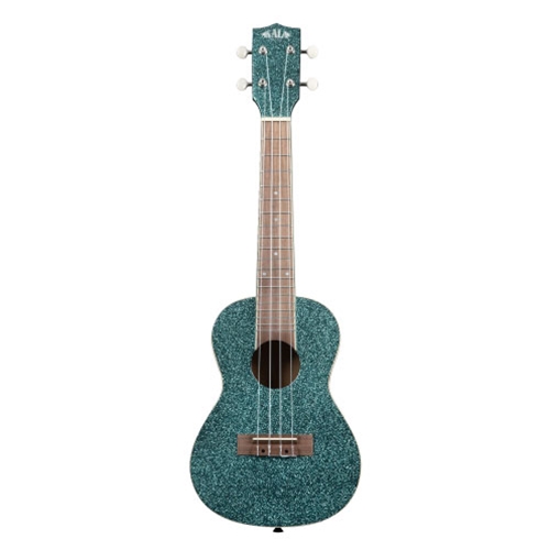 Kala KA-SPRK-AQUA Gloss Sparkle Concert Ukulele - Rhapsody in Blue