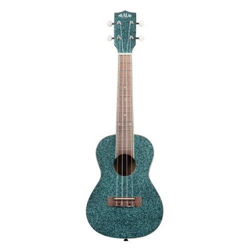 Kala KA-SPRK-AQUA Gloss Sparkle Concert Ukulele - Rhapsody in Blue