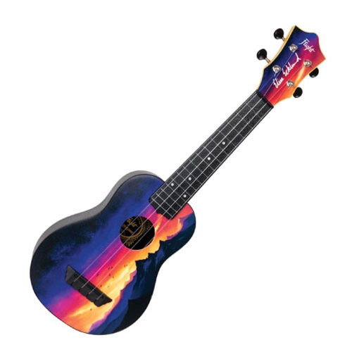 Flight Ukuleles TUS-EE Elise Ecklund Sunset Signature Soprano Ukulele with Bag