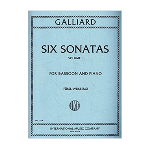 Galliard: Six Sonatas for Bassoon, Volume 1