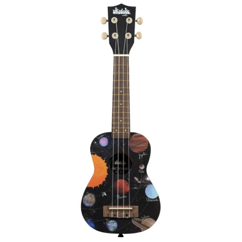 Kala UK-SPACEDOUT Ukadelic Soprano Ukulele with Bag - Spaced Out