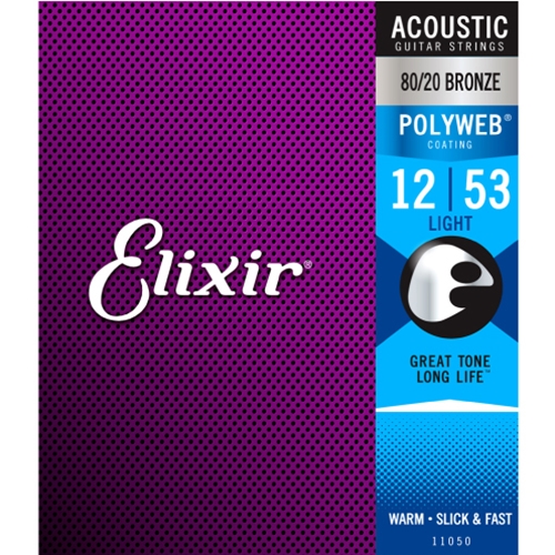 Elixir E82AP 80/20 Bronze Acoustic Guitar Strings with POLYWEB Coating