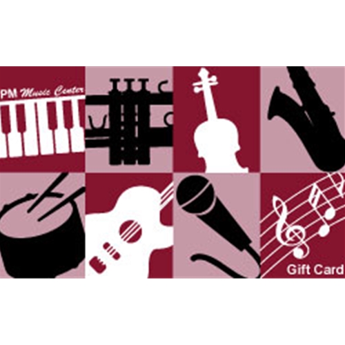 PMGIFT05 $5 PM Music Center Gift Card