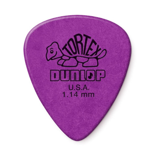 Dunlop 418P-1.14 Tortex 1.14mm (Purple) Guitar Picks 12-pack