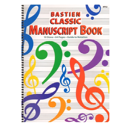 Bastien Classic Manuscript Book