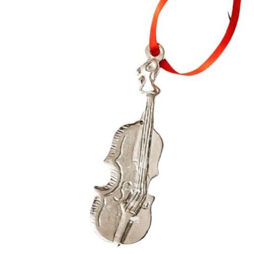 House of Morgan HOMVLN Pewter Violin Ornament