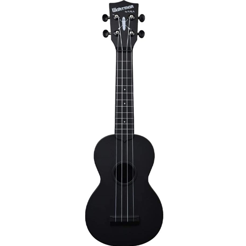 Kala KA-WMS-BK-S Waterman Beach Collection Soprano Ukulele - Black Sand