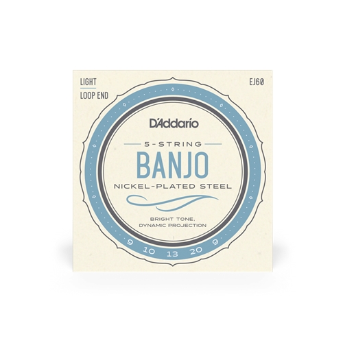 D'Addario EJ60 5-String Banjo String Set - Light, Nickel