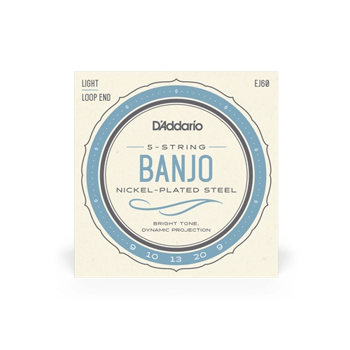 D'Addario EJ60 5-String Banjo String Set - Light, Nickel