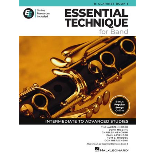 Essential Technique for Band (Essential Elements, Book 3) - Bb Clarinet