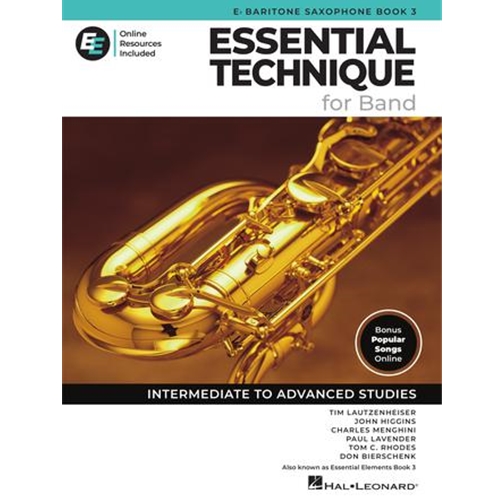 Essential Technique for Band (Essential Elements, Book 3) - Eb Baritone Saxophone
