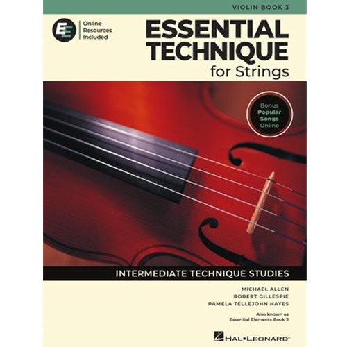 Essential Technique for Strings (Essential Elements, Book 3) - Violin