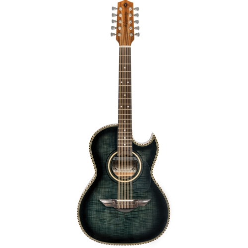 H Jimenez LBQ1EBF Palomazo Bajo Quinto - Black Flame Maple