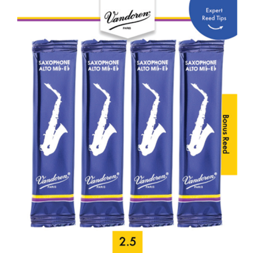 Vandoren V4SR2125NEW Monthly Reed Subscription - Alto Sax 2.5