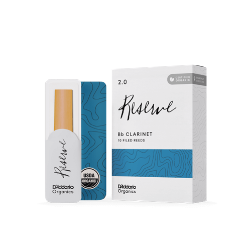 D'Addario ODCR10 Reserve Organic Bb Clarinet Reeds - 10-Pack