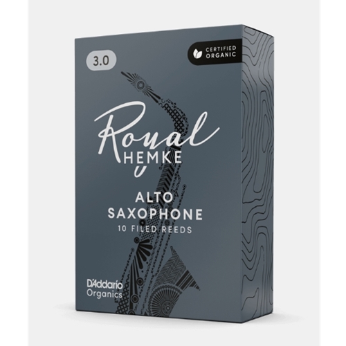 D'Addario RH10AS Royal Hemke Organic Alto Saxophone Reeds - 10-pack