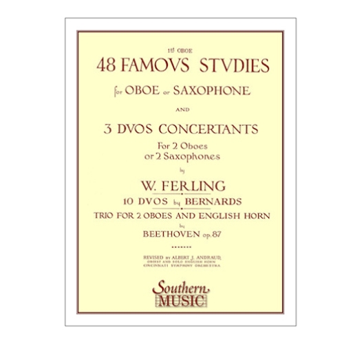 48 Famous Studies (1st and 3rd Parts) for Oboe or Saxophone