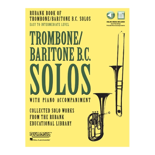 Rubank Book of Trombone/Baritone B.C. Solos - Easy to Intermediate Level