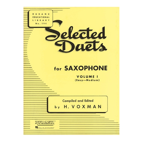 Selected Duets for Saxophone, Vol. I