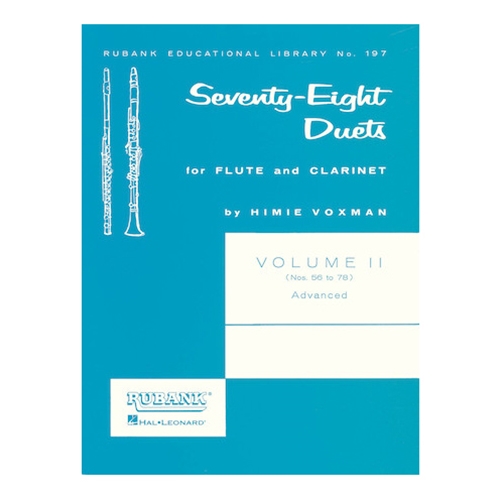 Seventy-Eight Duets for Flute and Clarinet, Vol. II
